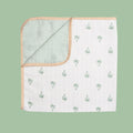 Organic Muslin Stroller Blanket - Palm Paradise