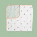 Organic Muslin Stroller Blanket - Palm Paradise