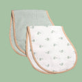 Organic Muslin Burp Cloth & Bib (Pack of 2) - Palm
