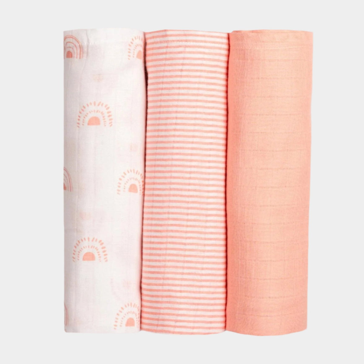 Organic Muslin Swaddles (Set of 3) - Over the Rainbow
