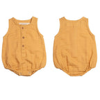 Pannolino gallery: Pineapple Bliss | Organic Muslin Baby Romper (Pack of 3)