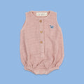 Pannolino gallery: Old Rose | Organic Muslin Baby Romper