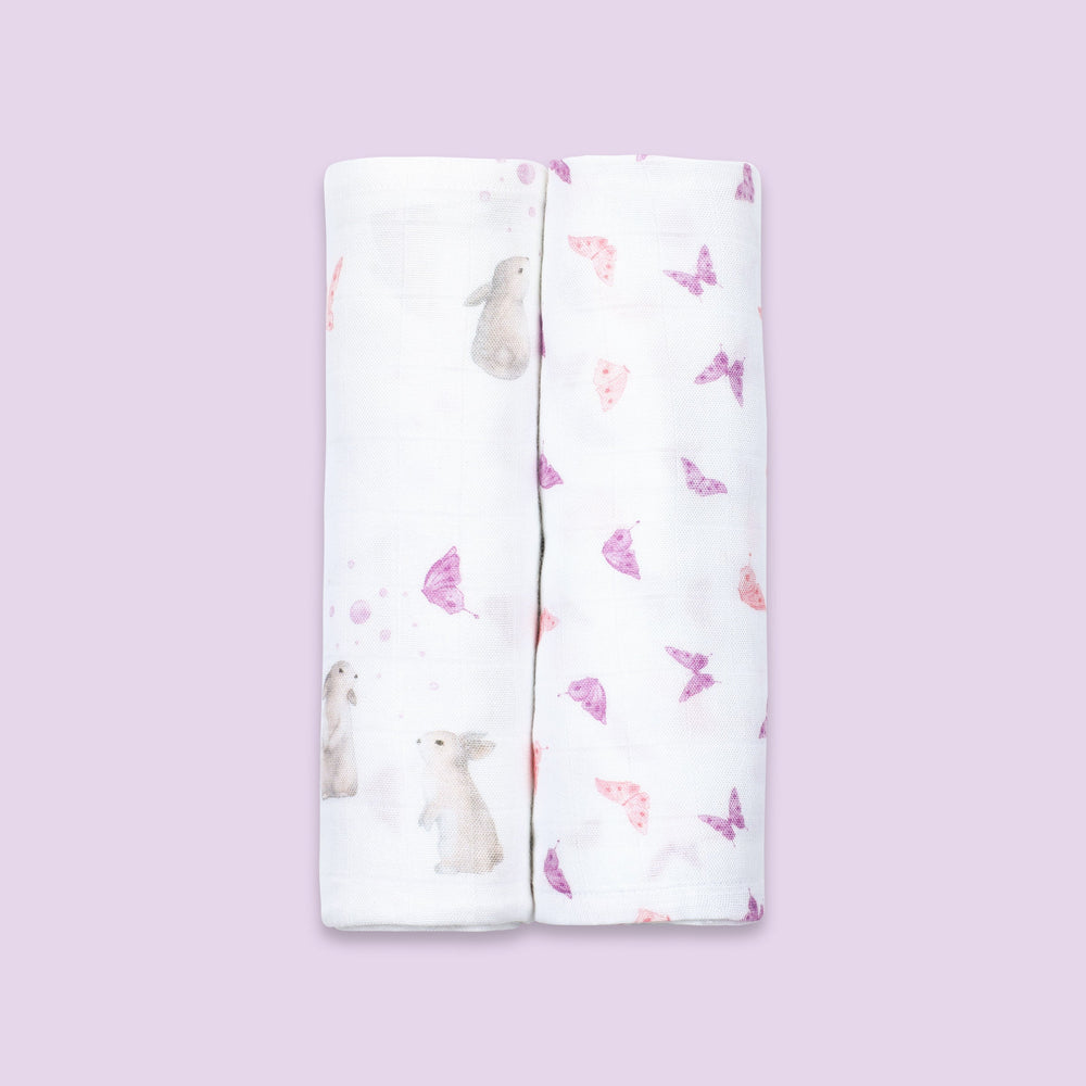 Bamboo Muslin Swaddles (Set of 2) - Best Buds