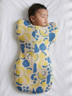 Knitted Bamboo Cotton Arms Up Swaddle Sleeping Pod for Baby - Fruits