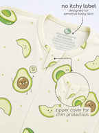 Bamboo Cotton Knit Printed Sleep Sack for Baby - Avocado