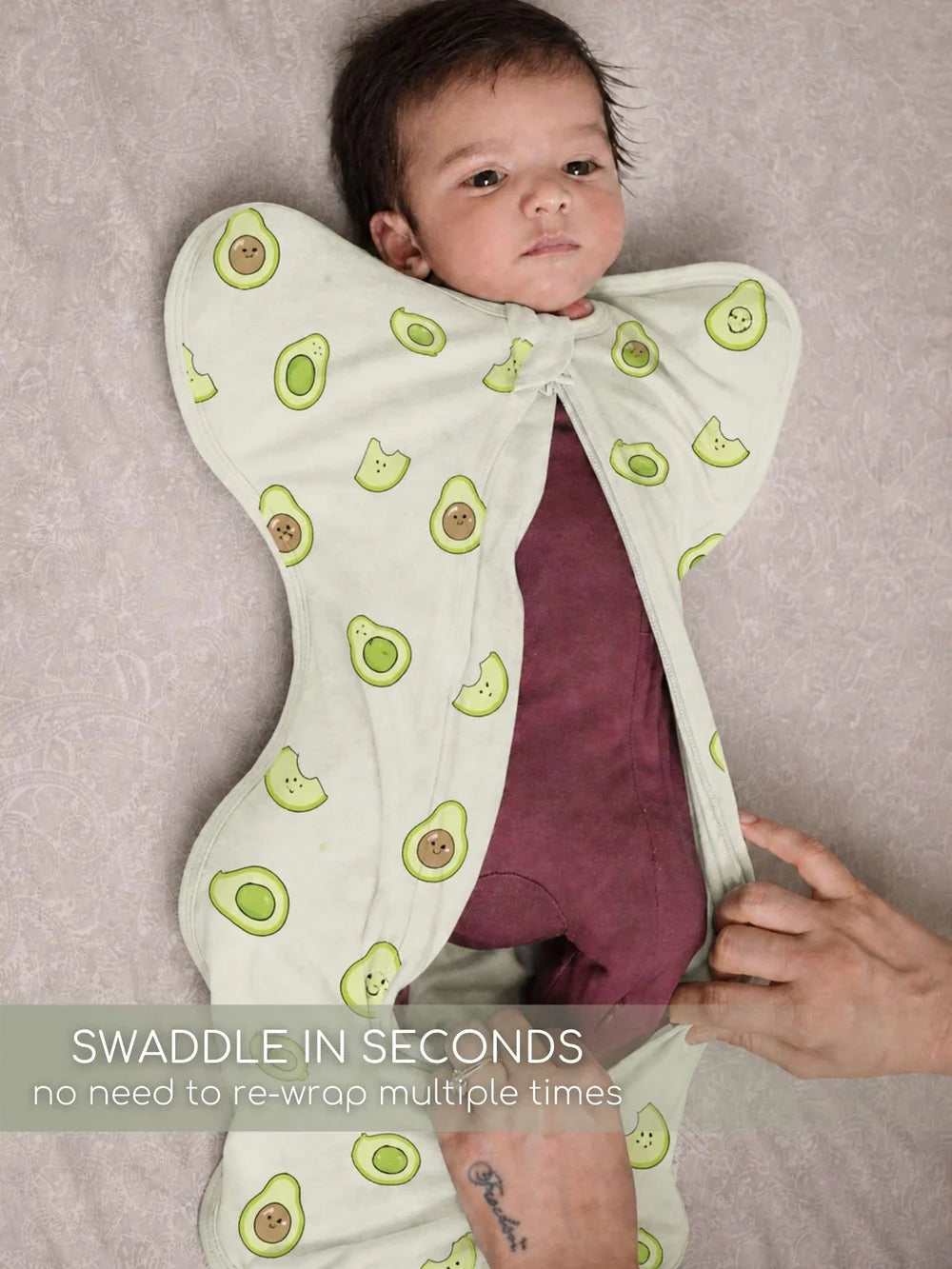 Bamboo Cotton Knit Printed Sleep Sack for Baby - Avocado