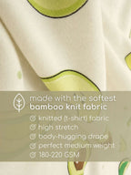Bamboo Cotton Knit Printed Sleep Sack for Baby - Avocado