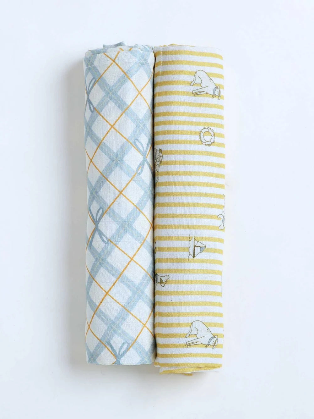 Bamboo Cotton Adjustable Baby Swaddle Wrap - Sandy Knotted