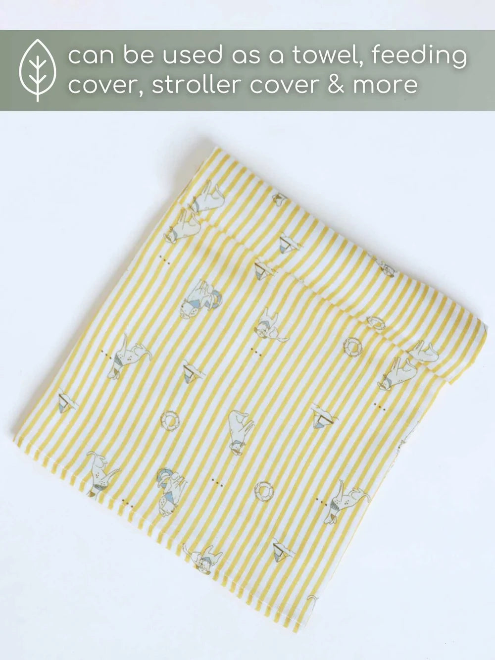 Bamboo Cotton Adjustable Baby Swaddle Wrap - Sandy Knotted