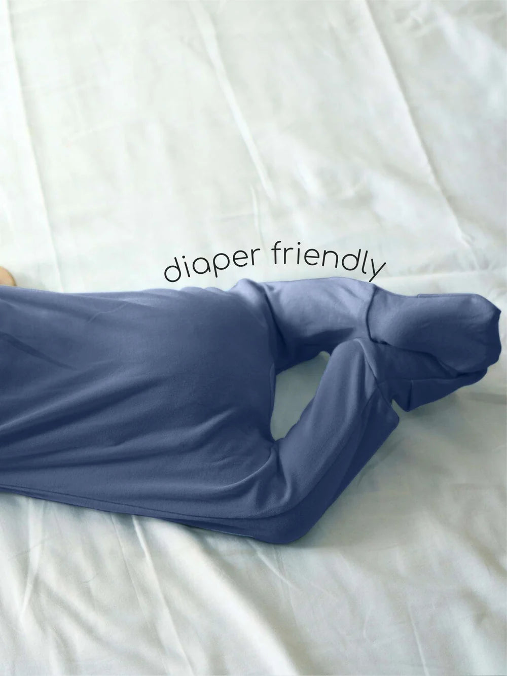 Bamboo Cotton Knitted Sleepsuit Soft, Breathable & Relaxed Fit for Baby - Granite