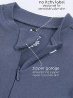 Pannolino gallery: Granite | Bamboo Cotton Footed Sleepsuit