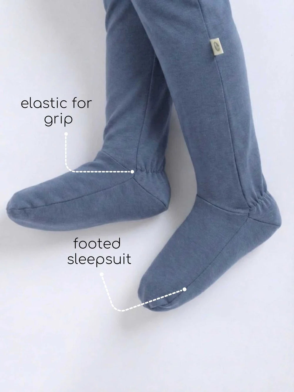 Pannolino gallery: Granite | Bamboo Cotton Footed Sleepsuit