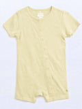 Bamboo Cotton Short Romper for Newborn Baby - Corn - image 1