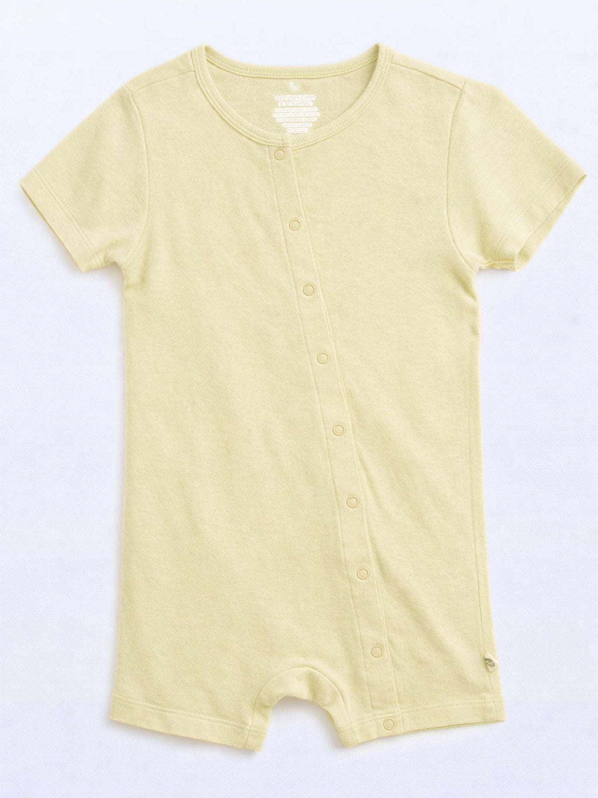 Bamboo Cotton Short Romper for Newborn Baby - Corn - image 1