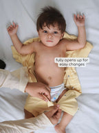 Bamboo Cotton Short Romper for Newborn Baby - Corn - image 3