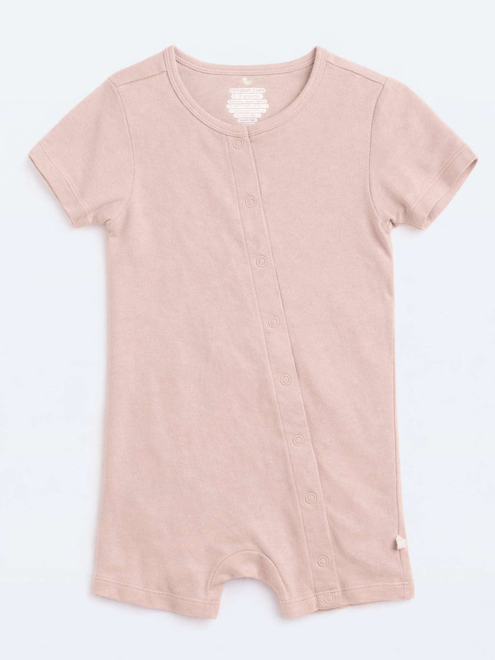 Bamboo Cotton Short Romper for Newborn Baby - Rose - image 1