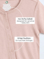 Bamboo Cotton Short Romper for Newborn Baby - Rose - image 5