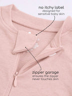 Bamboo Cotton Footed Sleepsuit - Rose