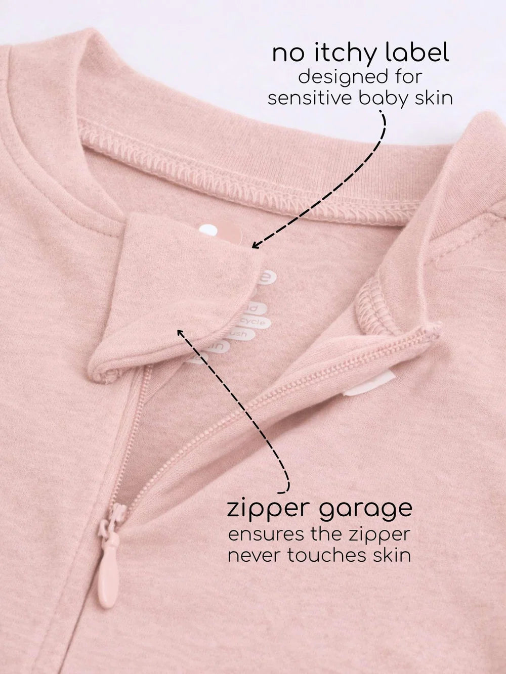 Bamboo Cotton Footed Sleepsuit - Rose