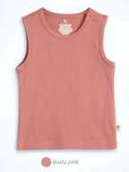 Bamboo Knitted Vest Pack of 3 - Pink Sage Granite  Multicolor