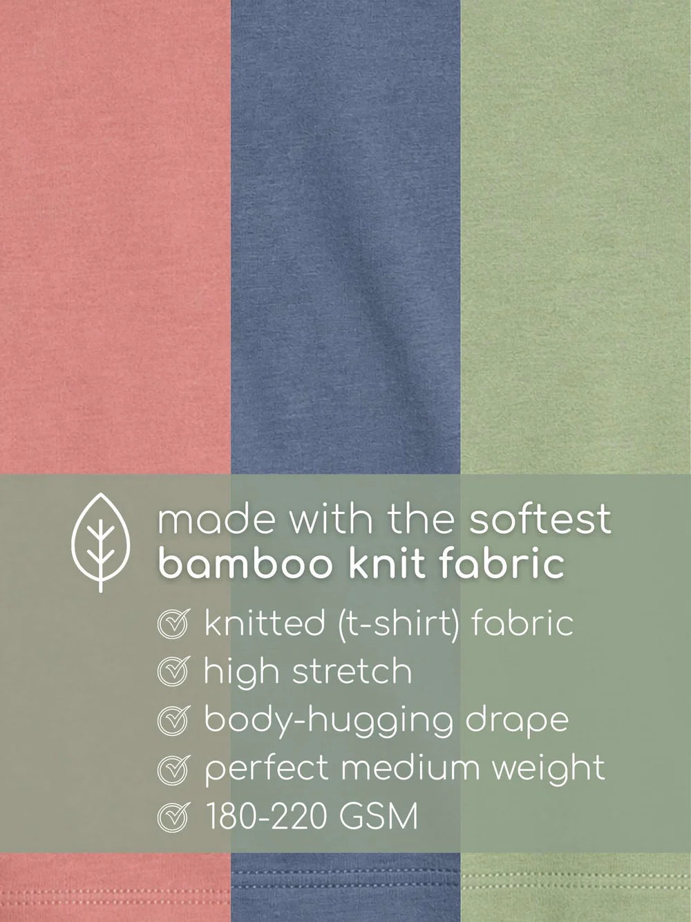 Bamboo Knitted Vest Pack of 3 - Pink Sage Granite  Multicolor