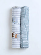 Pannolino gallery: Foxlet Tides | Bamboo Cotton Adjustable Baby Swaddle Wrap