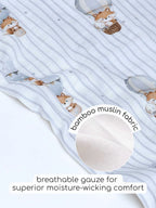 Pannolino gallery: Foxlet Tides | Bamboo Cotton Adjustable Baby Swaddle Wrap