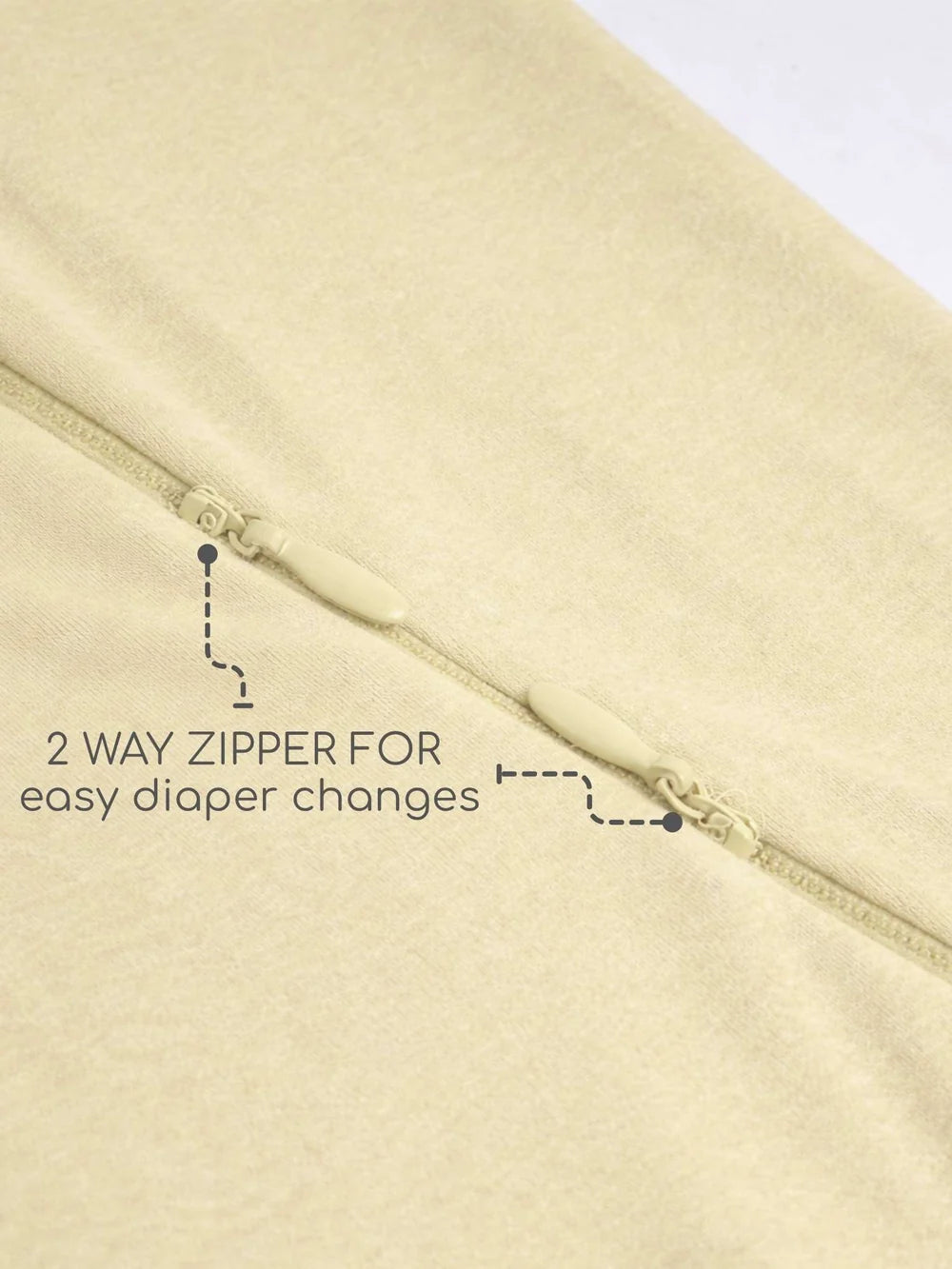 Bamboo Cotton Knitted Corn Solid Sleeping Bag for Baby - Corn
