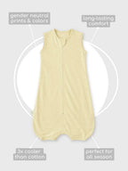 Bamboo Cotton Knitted Corn Solid Sleeping Bag for Baby - Corn