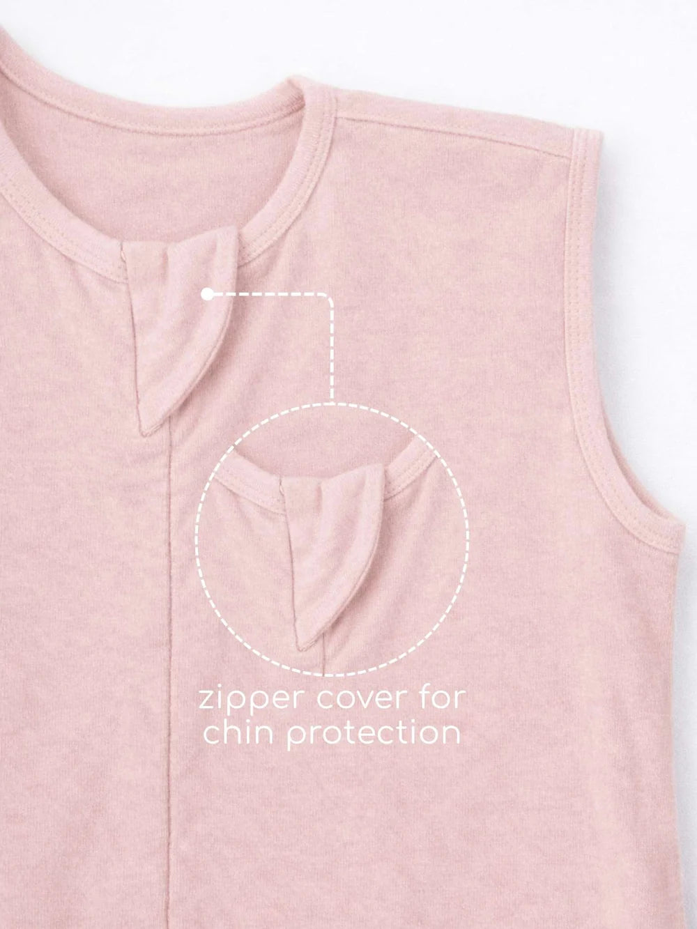 Bamboo Cotton Knitted Rose Solid Sleeping Bag for Baby - Rose