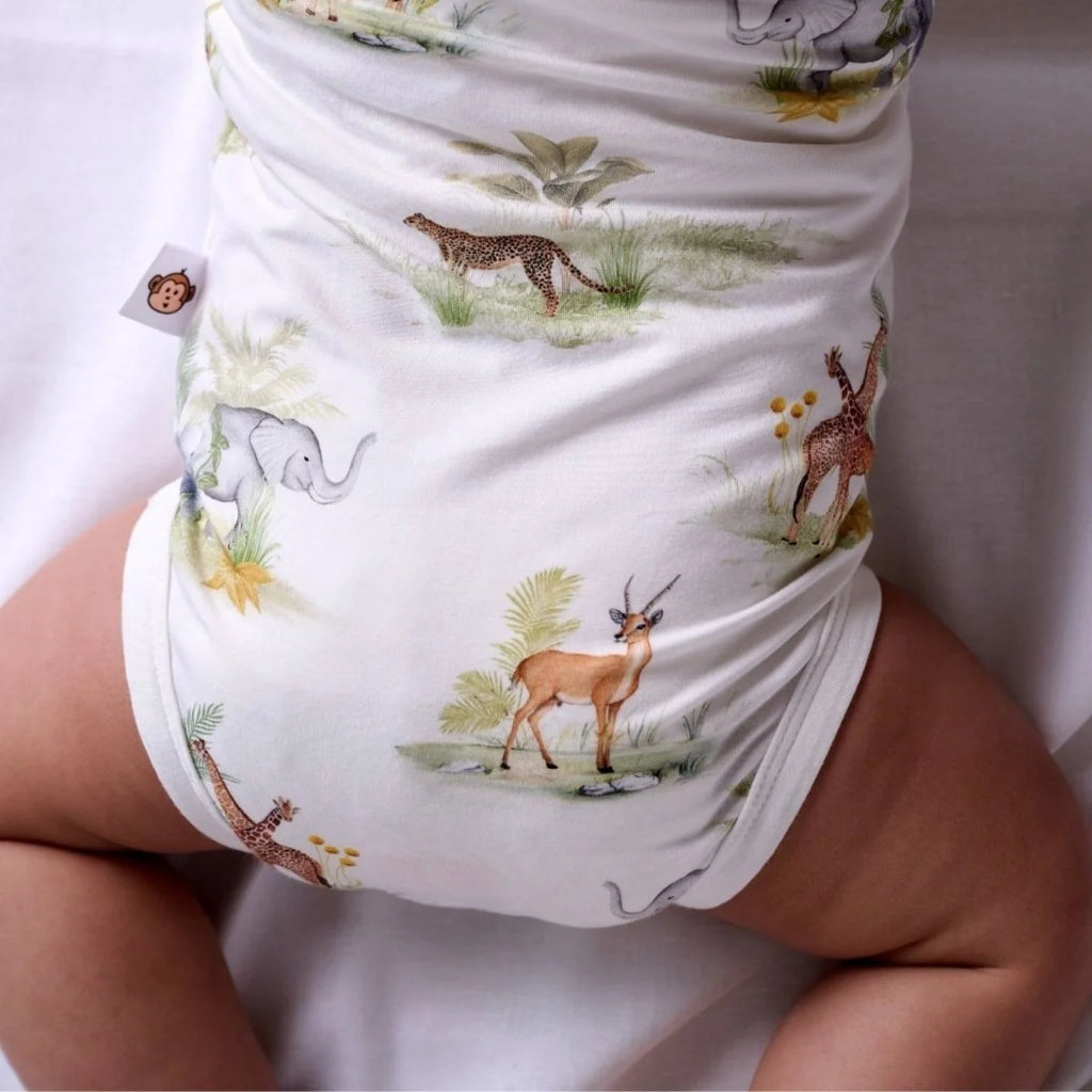 Bamboo Bodysuit - Indian Safari
