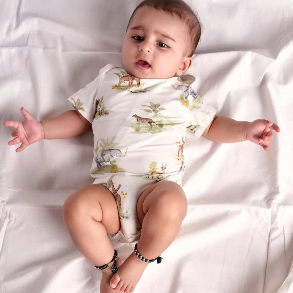 Bamboo Bodysuit - Indian Safari