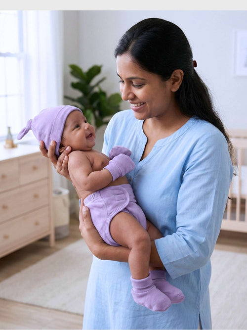 Bamboo Newborn Essentials Set - Heirloom Lilac
