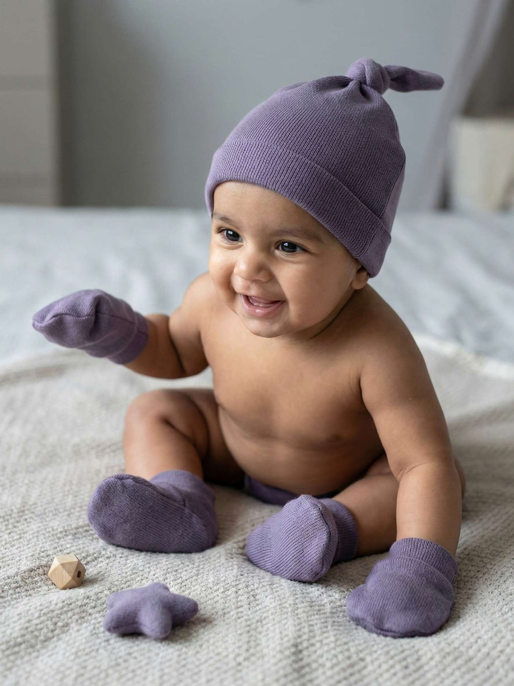 Bamboo Newborn Essentials Set - Sage Purple