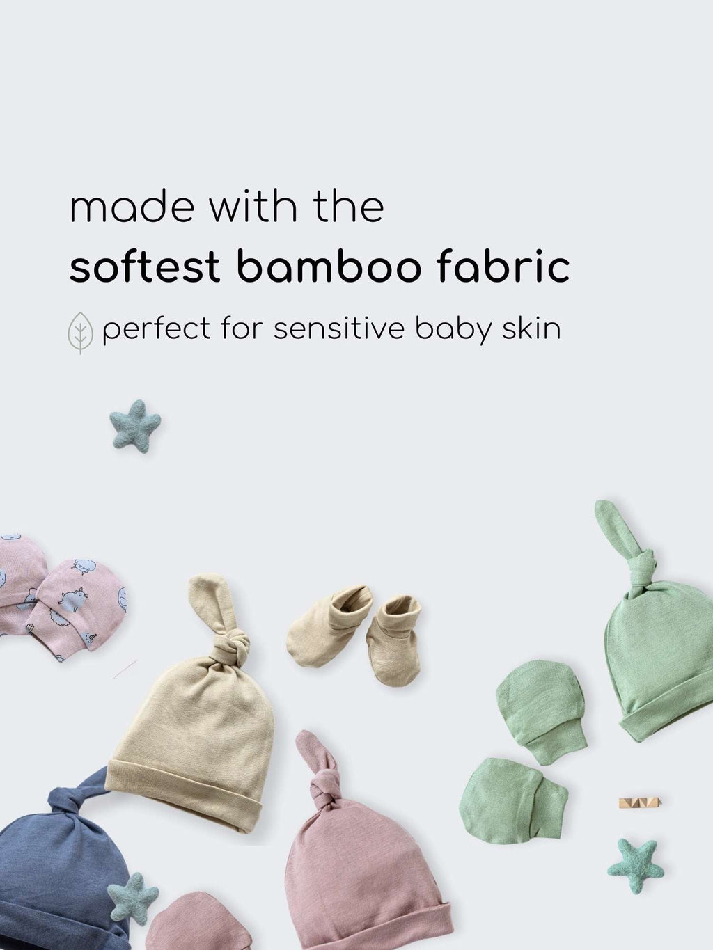 Bamboo Newborn Essentials Set - Sage Purple