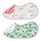 Pannolino gallery: Picnic Party | Bamboo Muslin Burp Cloth & Bib (Pack of 2)