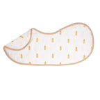 Organic Muslin Burp Cloth & Bib (Pack of 2) - Pineapple