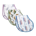 Organic Muslin Burp Cloth & Bib (Pack of 3) - Safari product image