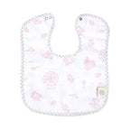 Organic Muslin Classic Bib - Carnival Pink