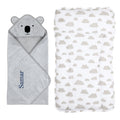 Pannolino gallery: Cloud Grey & Koala Bear | Wrap & Rest Set