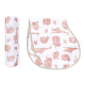 Swaddle & Burp Cloth Bib - Always Be My Baby