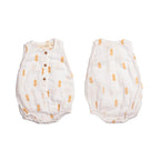 Pannolino gallery: Pineapple Bliss | Organic Muslin Baby Romper (Pack of 3)