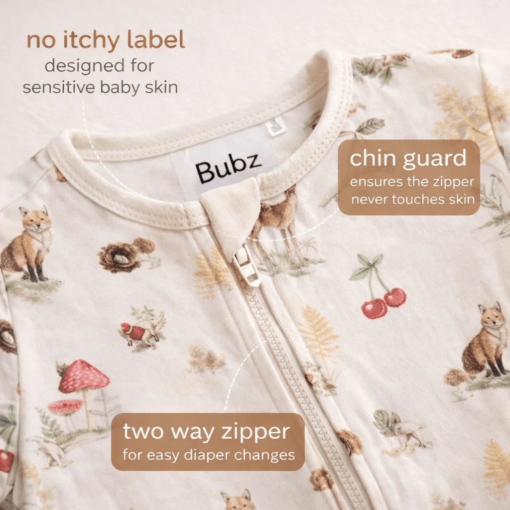 Bamboo Zipsuit - Woods