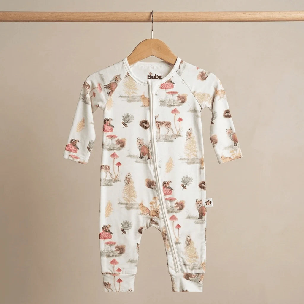 Bamboo Zipsuit - Woods